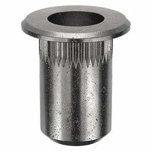 AVK ALS4T-832-80 Rivet Nut, 8-32 Thread Size, 0.420 Inch Length, Steel, 25Pk | AG3FLU 33JF07