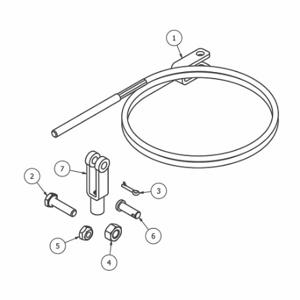 B & P MANUFACTURING 2006-308 Cable Kit, with A5 Style Handle | CP2ATA 40CJ77