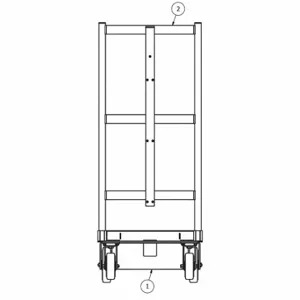 B & P MANUFACTURING 2025-154 Handle, 24 Inch x 50 Inch, 5HXC4, FHE-2460-217-HD10 | CP2ATE 40CJ82