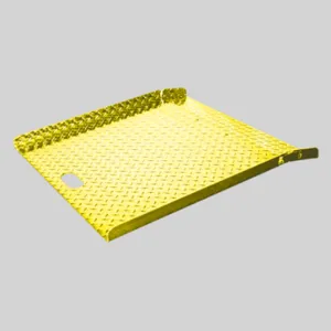 B & P MANUFACTURING CRU2727-SY Curb Ramp, Aluminium, Coated Yellow, 27 x 27 Inch Size, 750 Lbs Capacity | CE8TAP