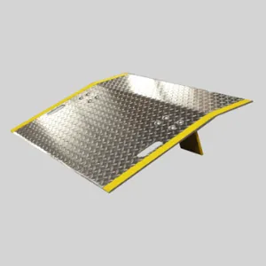 B & P MANUFACTURING E-6060 Dock Plate, Aluminium, 2000 Lbs Capacity, 3/8 Inch Plate, 60 x 60 Inch Size | CE8THD