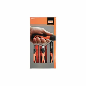 BAHCO 1-478-08-1-2 Engineering File Set, Ergo, 5 Pcs | CN9AMK 58WD48