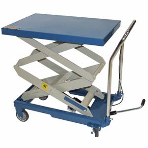 BAILEIGH INDUSTRIAL B-CARTX2 Manual Mobile Scissor-Lift Table, 660 lb Load Capacity | CN9BCB 31XU06