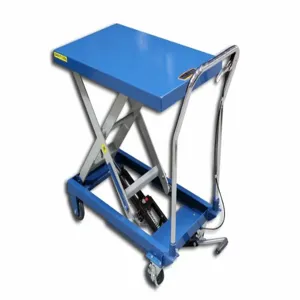 BAILEIGH INDUSTRIAL B-CART Manual Mobile Scissor-Lift Table, 660 lb Load Capacity | CN9BCE 31XU05