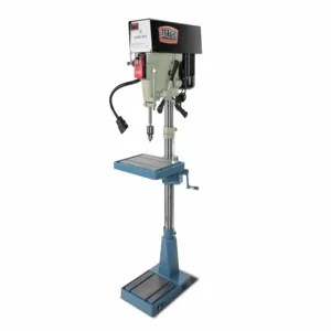 BAILEIGH INDUSTRIAL DP-15VSF Floor Drill Press, Belt, 110 VAC, Variable Speed, 400 RPM 5000 RPM, 1 hp | CN9AVL 36HZ85