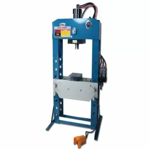 BAILEIGH INDUSTRIAL HSP-100A Hydraulic Press, Air Pump, H-Frame Frame, 100 ton Frame Capacity, 11.8 Inch Size Stroke | CN9AWG 31XV06