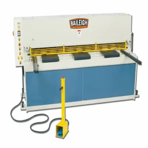 BAILEIGH INDUSTRIAL SH-8010-HD Machining Shear, Hydraulic, Foot Pedal, 80 Inch Size Max. Cut Width, 10 ga Capacity, Steel | CN9ARV 31XV82