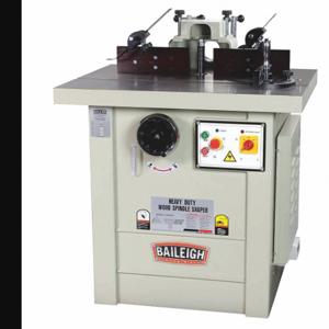 BAILEIGH INDUSTRIAL SS-3528 Wood Spindle Shaper, 230V, Single-Phase, 35 1/2 Inch Table Length, 28 Inch Table Width | CN9AYZ 36HZ74