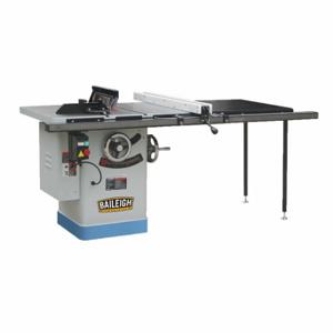 BAILEIGH INDUSTRIAL TS-1040P-50-V2 Table Saw, 220VAC, 15A, 10 Inch Blade Dia, 50 Inch Max. Cut Width RigHeight of Blade | CN9BBV 61HH73