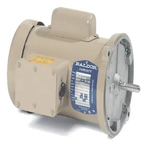 BALDOR MOTOR ANFL3514M Auger Drive Motor, 115/230V, 1800 RPM, 1.5 hp, 1 Phase, TEFC, 56YZ Frame | AJ6NUN