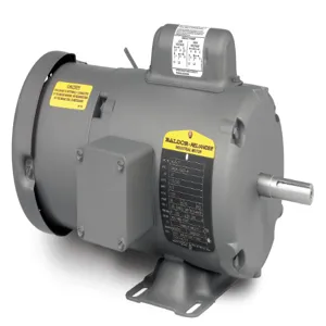 BALDOR MOTOR BL3518 Brake Motor, 115/230V, 1800 RPM, 60 Hz, 0.5 hp, 1 Phase, TEFC, 56 Frame | AJ6NWB