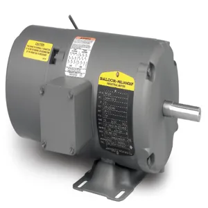 BALDOR MOTOR BM3538 Brake Motor, 208-230/460V, 1800 RPM, 60 Hz, 0.5 hp, TENV, 56 Frame | AJ6NWD