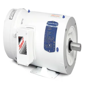 BALDOR MOTOR CEWDBM3542 Washdown Motor, 230/460V, 1800 RPM, 60 Hz, 0.75 hp, 3 Phase, TENC, 56C Frame | AJ6PZQ