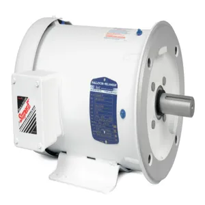 BALDOR MOTOR CEWDM3615T White Washdown Motor, 1800 RPM, 5 hp, 3 Phase, TEFC, 184TC Frame | AJ6QBD