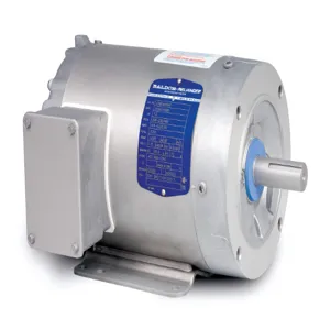 BALDOR MOTOR CSWDM3538 Paint Free Motor, 230/460V, 1800 RPM, 60 Hz, 0.5 hp, 3 Phase, TENV, 56C Frame | AJ6QME