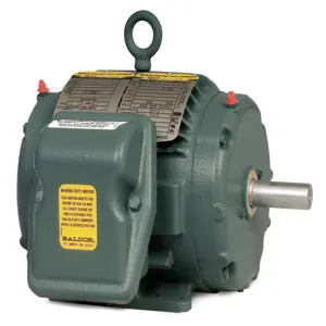 BALDOR MOTOR ENCP3581T-4 Severe Duty Motor, 460V, 1800 RPM, 60 Hz, 1 hp, TENV, 143T Frame | AJ6VFJ