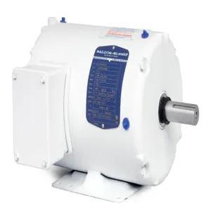 BALDOR MOTOR WDM3542 White Washdown Motor, 230/460V, 1800 RPM, 60 Hz, 0.75 hp, 3 Phase, TENV, 56 Frame | AJ6ZLJ