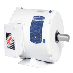 BALDOR MOTOR EWDM3546T White Washdown Motor, 230/460V, 1800 RPM, 60 Hz, 1 hp, 3 Phase, TENV, 143T Frame | AJ6VHE