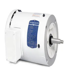 BALDOR MOTOR JWDM3463 Washdown Duty Motor, 208-230/460V, 3600 RPM, 60 Hz, 0.75 hp, TEFC, 56J Frame | AJ6WUV