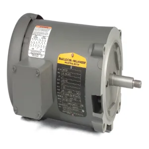 BALDOR MOTOR JM3006 Jet Pump Motor, 230/460V, 3600 RPM, 60 Hz, 0.33 hp, 3 Phase, ODP, 56J Frame | AJ6WQP