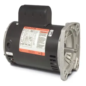 BALDOR MOTOR JSL725A Square Flange Pump Motor, 115/230V, 3600 RPM, 60 Hz, 2 hp, 1 Phase, ODP, 56YZ Frame | AJ6WUN