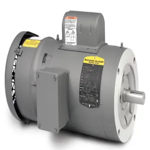 BALDOR MOTOR VBL3510 Brake Motor, 115/230V, 1800 RPM, 60 Hz, 1 hp, 1 Phase, TEFC, 56C Frame | AJ6YCW