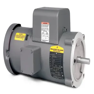 BALDOR MOTOR VBL3507 Brake Motor, 115/230V, 1800 RPM, 60 Hz, 0.33 hp, 1 Phase, TEFC, 56C Frame | AJ6YCV