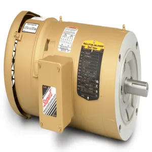 BALDOR MOTOR VEBM3611T Brake Motor, 230/460V, 1800 RPM, 60 Hz, 3 hp, 3 Phase TEFC, 182TC Frame | AJ6YFE