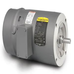 BALDOR MOTOR VEBNM3538 Brake Motor, 230/460V, 1800 RPM, 60 Hz, 0.5 hp, 3 Phase TENV, 56C Frame | AJ6YFT