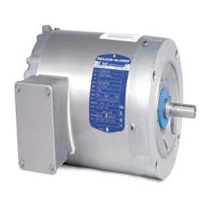 BALDOR MOTOR VESWDM3546 Paint Free Washdown Motor, 230/460V, 1800 RPM, 1 hp, 3 Phase, TENV, 56C Frame | AJ6YVX