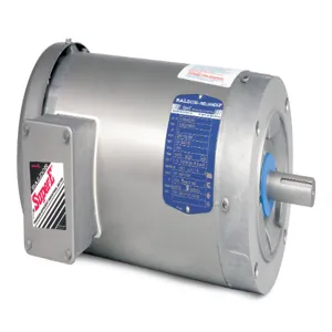 BALDOR MOTOR VESWDM3558T Paint Free Washdown Motor, 230/460V, 1800 RPM, 2 hp, 3 Phase, TEFC, 145TC Frame | AJ6YWA