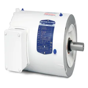 BALDOR MOTOR VEWDM3554T White Washdown Motor, 230/460V, 1800 RPM, 1.5 hp, 3 Phase, TENV, 145TC Frame | AJ6YWZ