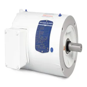 BALDOR MOTOR VWDM3542-5 White Washdown Motor, 575V, 1800 RPM, 0.75 hp, 3 Phase, TENV, 56C Frame | AJ6ZKU