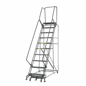 BALLYMORE 123221G Rolling Ladder, 120 Inch Platform Height, 21 Inch Platform Depth, 24 Inch Platform Width | CN9BWG 8X774