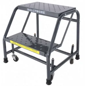 BALLYMORE 218P Rolling Ladder Steel 19 Inch Height | AF4WBD 9MC43