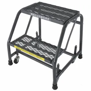 BALLYMORE 218X Rolling Ladder, 19 Inch Platform Height, 10 Inch Platform Depth, 16 Inch Platform Width | CN9CWN 8DHX5