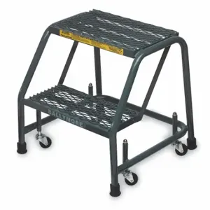 BALLYMORE 218XSU Rolling Ladder, 19 Inch Platform Height, 10 Inch Platform Depth, 16 Inch Platform Width | CN9BXG 9JW77