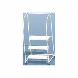 BALLYMORE A3SH30 Rolling Ladder, 28 1/2 Inch Platform Height, 10 Inch Platform Depth | CN9BXW 9DTV5