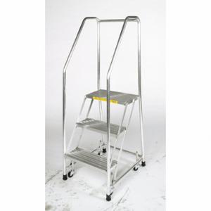 BALLYMORE A6SH30 RIBBD Rollleiter, 57 Zoll Plattformhöhe, 10 Zoll Plattformtiefe, 24 Zoll Plattformbreite | CN9BZL 9LHL8