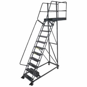 BALLYMORE CL-11-35 Cantilever Rolling Ladder, 11 Steps, 110 Inch Platform Height, 24 Inch Platform Wd | CN9BHU 31MD83