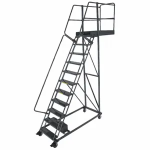 BALLYMORE CL-11-14 Cantilever Rolling Ladder, 11 Steps, 110 Inch Platform Height, 24 Inch Platform Width | CN9CVA 31MD81