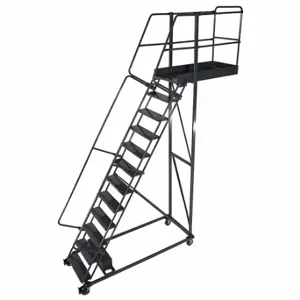 BALLYMORE CL-13-42 Cantilever Rolling Ladder, 13 Steps, 130 Inch Platform Height, 24 Inch Platform Width | CN9BJE 31MD92