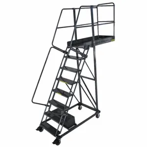 BALLYMORE CL-8-14 Cantilever Rolling Ladder, 8 Steps, 80 Inch Platform Height, 24 Inch Platform Width | CN9BJZ 31ME10