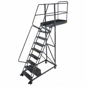 BALLYMORE CL-9-35 Cantilever Rolling Ladder, 9 Steps, 90 Inch Platform Height, 24 Inch Platform Width | CN9BKF 31ME16