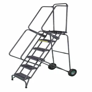 BALLYMORE FAWL-5-P Folding Rolling Ladder Steel 50 Inch Height | AF4TDX 9J885