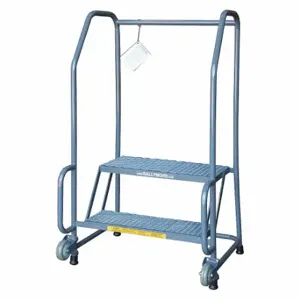 BALLYMORE H226TRX GREY Tilt and Roll Ladder, 19 Inch Size Platform Height, 10 Inch Size Platform Dp | CN9CZB 8EP46