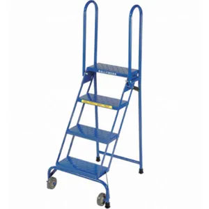 BALLYMORE LS4247 Folding Rolling Ladder Steel 40 Inch Height | AD9QJD 4UDL5