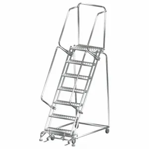 BALLYMORE SS073214P Lockstep Rolling Ladder, Steel, 70 Inch Height | CN9BPH 41LE35