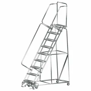 BALLYMORE SS093214G Lockstep Roll Ladder, T304 Steel, 90 Inch Height | CN9BLD 41LE38