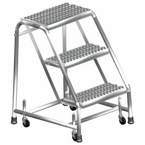 BALLYMORE SS3NG Rolling Ladder, T304 Steel, 28-1/2 Inch Height | CN9CMH 41LE54